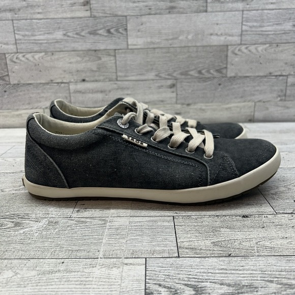 TAOS Star Canvas Sneakers Casual Comfort Lace-Up Fashion Shoes Gray US 9 - Picture 8 of 12